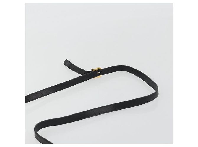 Borsa a Spalla Salvatore Ferragamo Vala Pelle Nera Oro Auth BA13992 Nero D'oro - vista 8