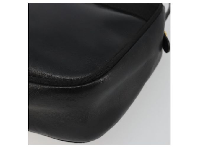 Borsa a Spalla Salvatore Ferragamo Vala Pelle Nera Oro Auth BA13992 Nero D'oro - vista 9