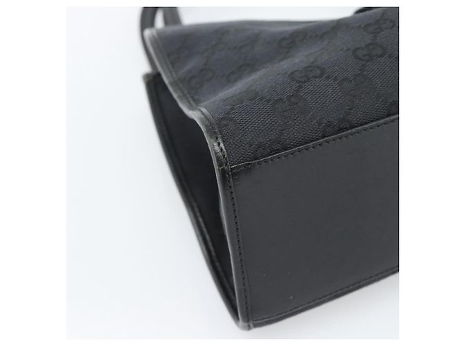 Borsa GUCCI GG Canvas Jackie Nera Argento 002 1067 Auth 190433A Nero - vista 14