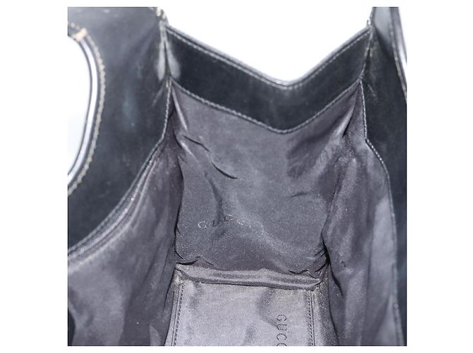 Borsa GUCCI GG Canvas Jackie Nera Argento 002 1067 Auth 190433A Nero - vista 18