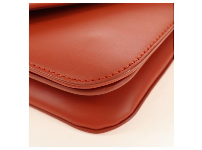 Borsa a tracolla BOTTEGA VENETA Mount Chain in pelle 2way Arancione Oro Auth 190620V - vista 17