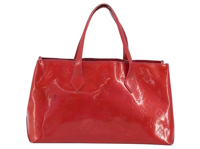 LOUIS VUITTON Borsa Monogram Vernis Wilshire PM Rose Pop M93643 Auth gh2207 Rosa - vista 2