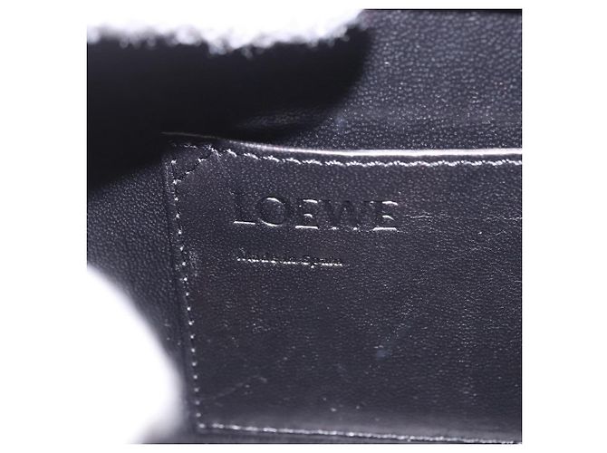 Borsa a mano LOEWE in pelle 2way Navy Silver Auth 191686M Argento Blu navy - vista 19