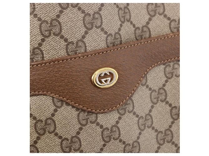 Borsa Tote GUCCI GG Supreme Web Sherry Line PVC Beige 39 02 003 Auth bs35976 - vista 18