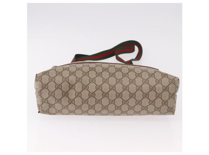 Borsa Tote GUCCI GG Supreme Web Sherry Line PVC Beige 39 02 003 Auth bs35976 - vista 6