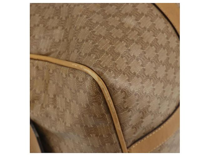 Céline Borsa CELINE Macadam Canvas PVC Beige Oro Autentica 186694 D'oro - vista 14