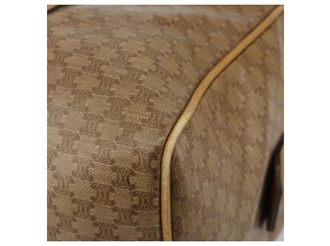 Céline Borsa CELINE Macadam Canvas PVC Beige Oro Autentica 186694 D'oro - vista 15