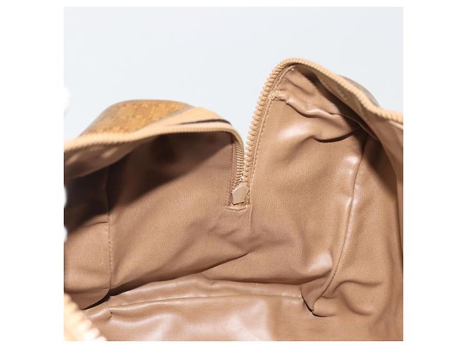 Céline Borsa CELINE Macadam Canvas PVC Beige Oro Autentica 186694 D'oro - vista 19