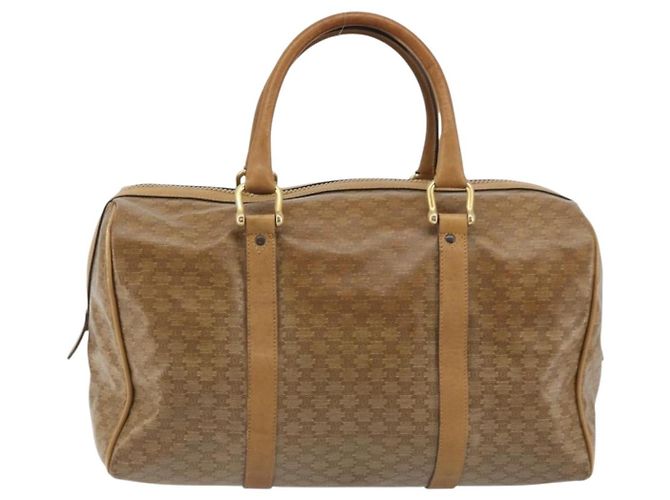Céline Borsa CELINE Macadam Canvas PVC Beige Oro Autentica 186694 D'oro - vista 2