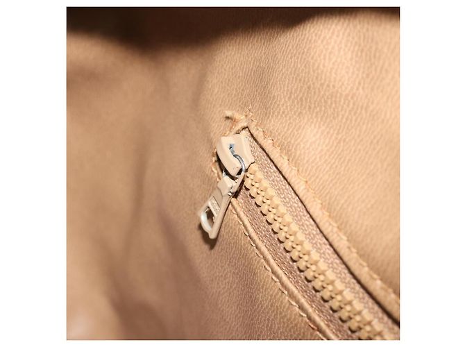 Céline Borsa CELINE Macadam Canvas PVC Beige Oro Autentica 186694 D'oro - vista 21