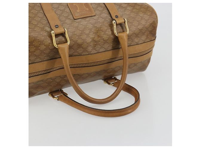 Céline Borsa CELINE Macadam Canvas PVC Beige Oro Autentica 186694 D'oro - vista 7