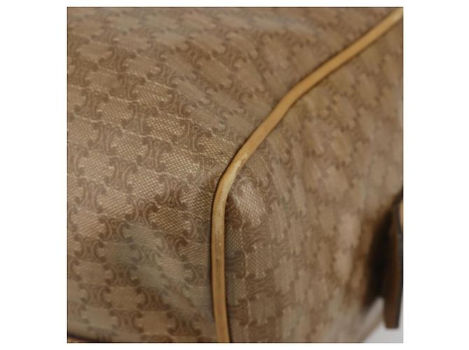 Céline Borsa CELINE Macadam Canvas PVC Beige Oro Autentica 186694 D'oro - vista 9