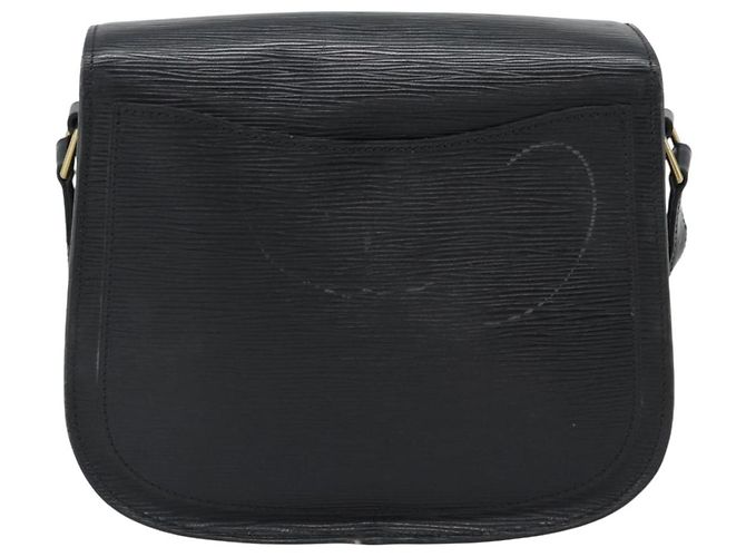 Borsa a Spalla LOUIS VUITTON Epi Saint Cloud GM Nero M52192 LV Auth 191640 - vista 2