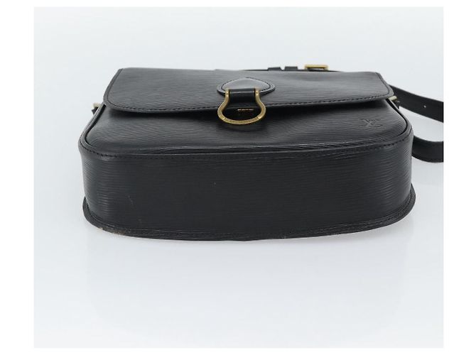 Borsa a Spalla LOUIS VUITTON Epi Saint Cloud GM Nero M52192 LV Auth 191640 - vista 5