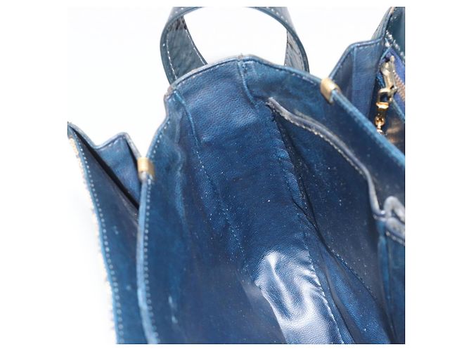 Céline CELINE C Sulky Shoulder Bag Canvas Black Gold Auth mr2664 Nero D'oro - vista 20