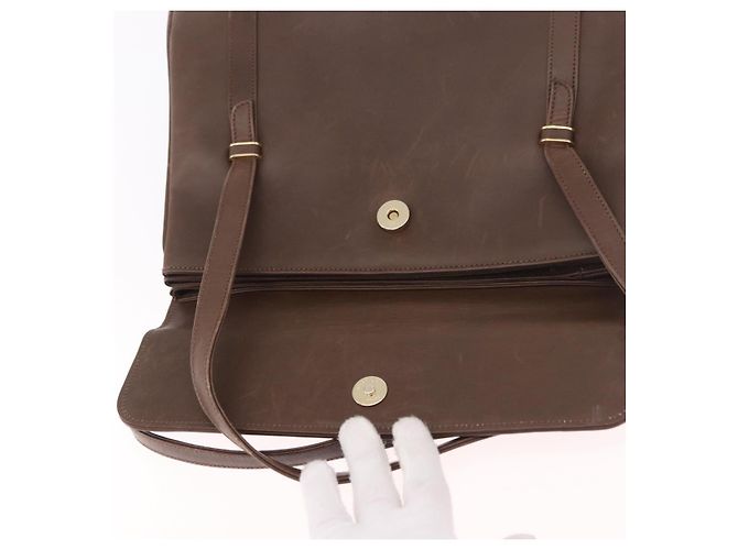 GUCCI Handtasche Leder Braun Gold 000 46 4857 Auth 190970 Golden - Ansicht 10