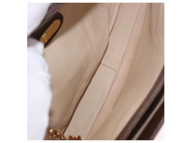 GUCCI Handtasche Leder Braun Gold 000 46 4857 Auth 190970 Golden - Ansicht 11