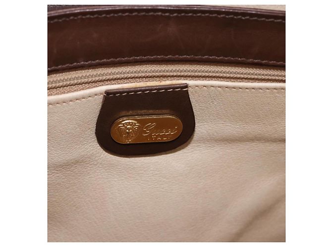 GUCCI Handtasche Leder Braun Gold 000 46 4857 Auth 190970 Golden - Ansicht 18