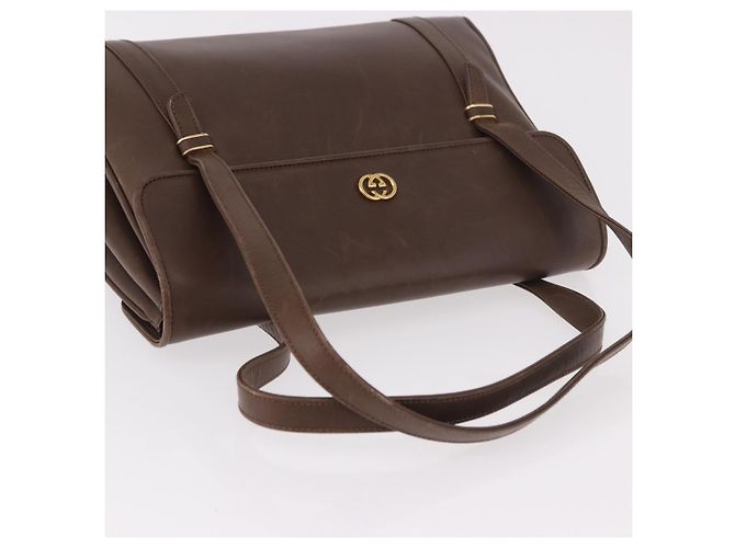 GUCCI Handtasche Leder Braun Gold 000 46 4857 Auth 190970 Golden - Ansicht 6