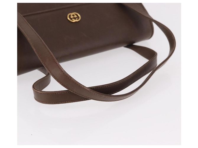 GUCCI Handtasche Leder Braun Gold 000 46 4857 Auth 190970 Golden - Ansicht 7