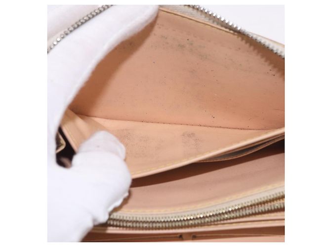 LOUIS VUITTON Monogram Multicolor Zippy Wallet White M60274 LV Auth BA14074 Bianco Monogramma - vista 18