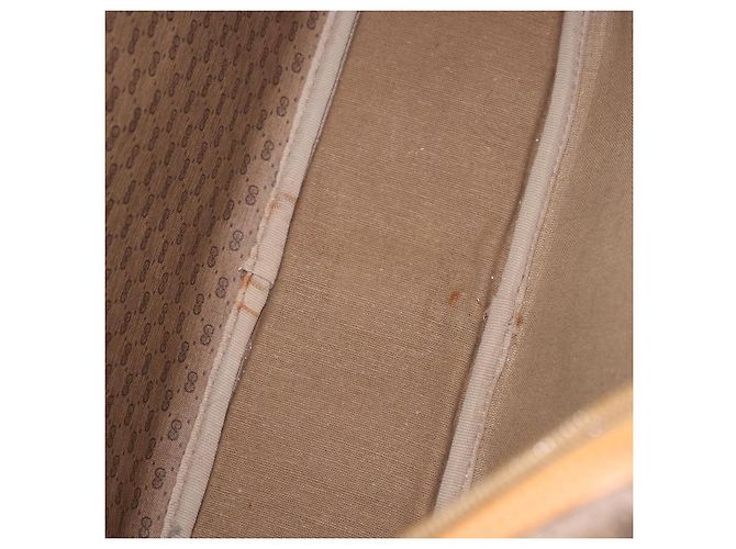 Sac à bandoulière GUCCI Micro GG Supreme en PVC Beige Or Auth ep14952 Doré - vue 11