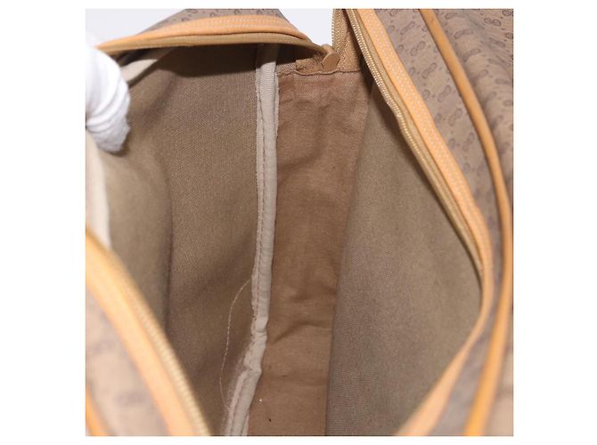 Sac à bandoulière GUCCI Micro GG Supreme en PVC Beige Or Auth ep14952 Doré - vue 24