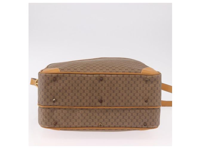 Sac à bandoulière GUCCI Micro GG Supreme en PVC Beige Or Auth ep14952 Doré - vue 6