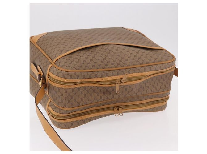 Sac à bandoulière GUCCI Micro GG Supreme en PVC Beige Or Auth ep14952 Doré - vue 8