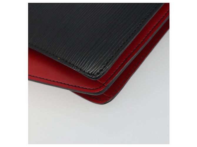 Borsa LOUIS VUITTON Epi Varenne Nera Rossa M52387 LV Auth ka5103 Nero Rosso - vista 15