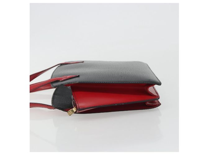 Borsa LOUIS VUITTON Epi Varenne Nera Rossa M52387 LV Auth ka5103 Nero Rosso - vista 4