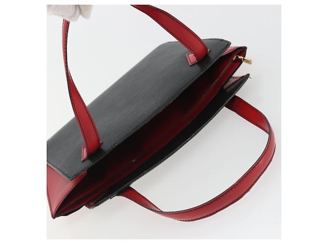 Borsa LOUIS VUITTON Epi Varenne Nera Rossa M52387 LV Auth ka5103 Nero Rosso - vista 6