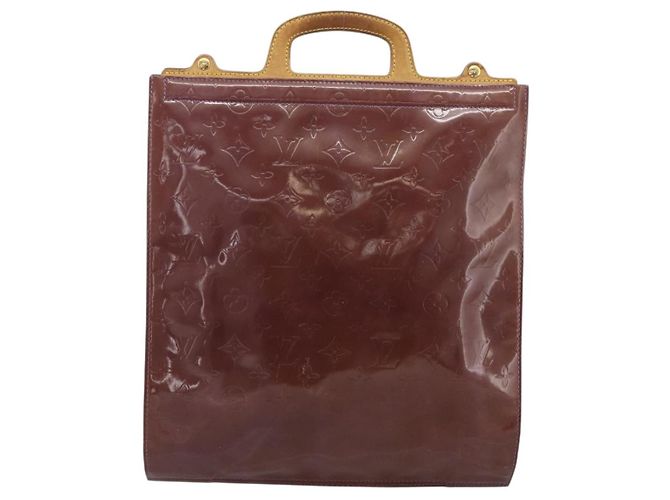 LOUIS VUITTON Borsa Vernis Stanton Purple Viole M91079 LV Auth BA13989 Porpora - vista 13