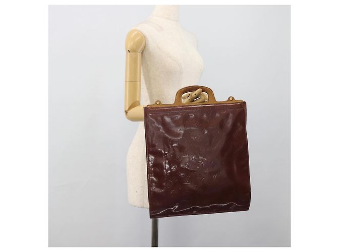 LOUIS VUITTON Borsa Vernis Stanton Purple Viole M91079 LV Auth BA13989 Porpora - vista 19