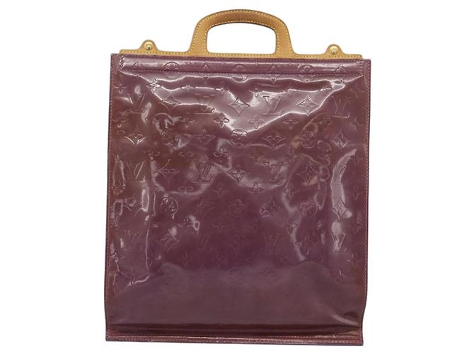 LOUIS VUITTON Borsa Vernis Stanton Purple Viole M91079 LV Auth BA13989 Porpora - vista 2