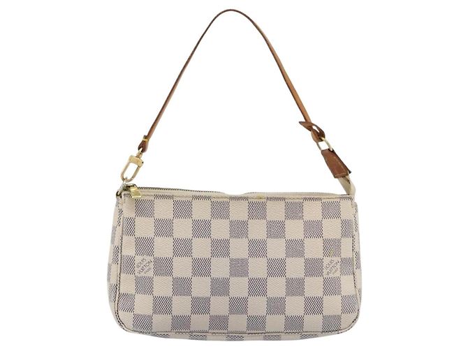 LOUIS VUITTON Damier Azur Pochette Accessoires Pouch N51986 LV Auth 191661A - vista 13
