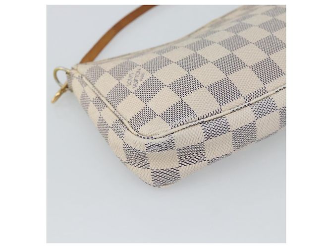LOUIS VUITTON Damier Azur Pochette Accessoires Pouch N51986 LV Auth 191661A - vista 14
