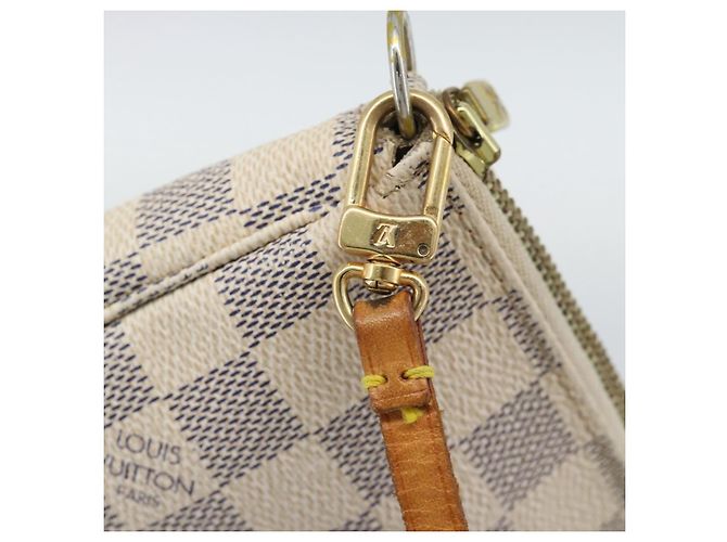 LOUIS VUITTON Damier Azur Pochette Accessoires Pouch N51986 LV Auth 191661A - vista 18
