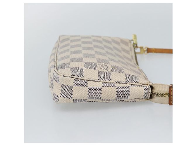 LOUIS VUITTON Damier Azur Pochette Accessoires Pouch N51986 LV Auth 191661A - vista 4