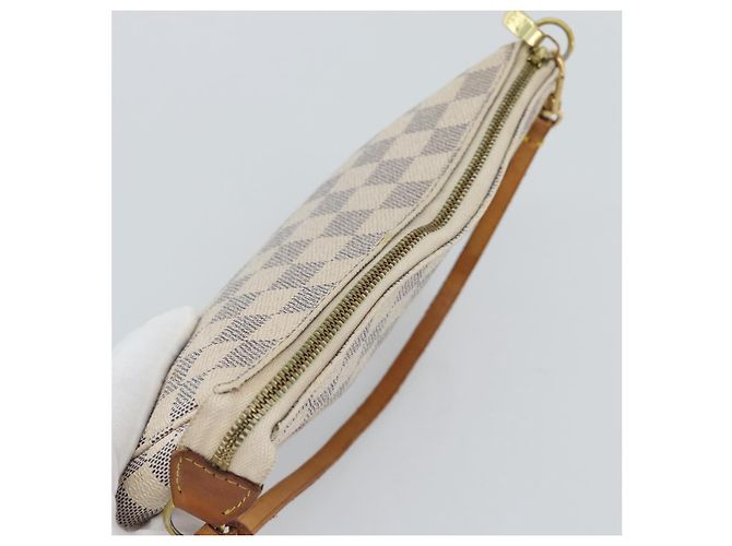 LOUIS VUITTON Damier Azur Pochette Accessoires Pouch N51986 LV Auth 191661A - vista 6