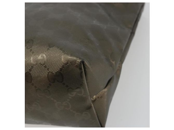 Borsa Tote GUCCI GG Implementation PVC Bronzo Argento 211133 Auth mr2649 - vista 16