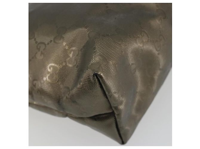 Borsa Tote GUCCI GG Implementation PVC Bronzo Argento 211133 Auth mr2649 - vista 17