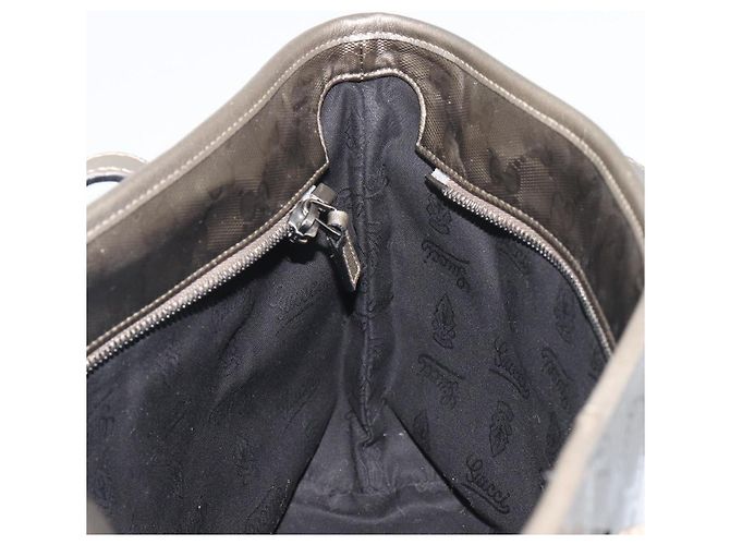 Borsa Tote GUCCI GG Implementation PVC Bronzo Argento 211133 Auth mr2649 - vista 20