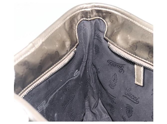 Borsa Tote GUCCI GG Implementation PVC Bronzo Argento 211133 Auth mr2649 - vista 21