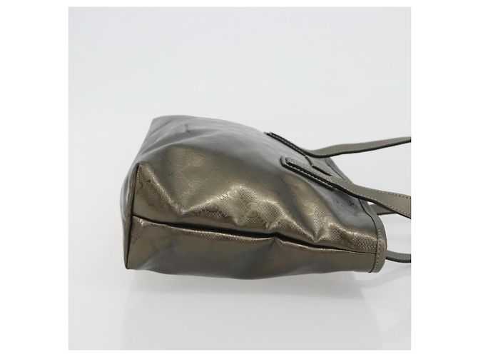 Borsa Tote GUCCI GG Implementation PVC Bronzo Argento 211133 Auth mr2649 - vista 3