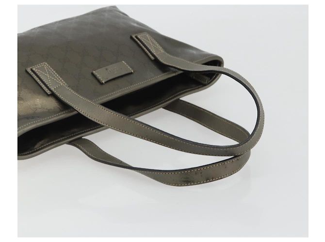 Borsa Tote GUCCI GG Implementation PVC Bronzo Argento 211133 Auth mr2649 - vista 7