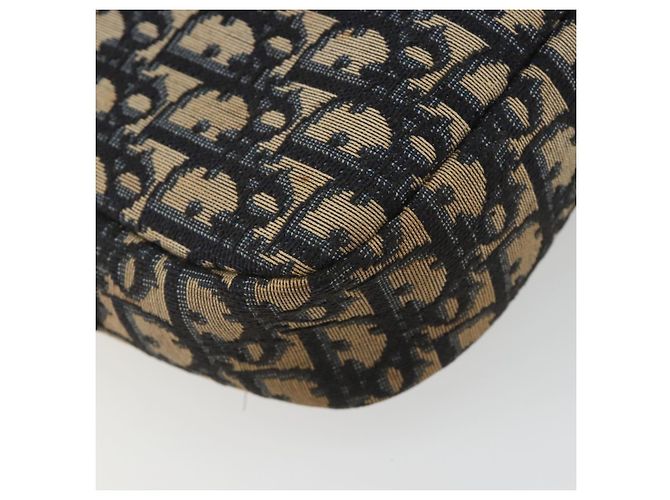 Borsa a tracolla Christian Dior Trotter Canvas Navy Gold Auth ep15075 D'oro Blu navy - vista 16