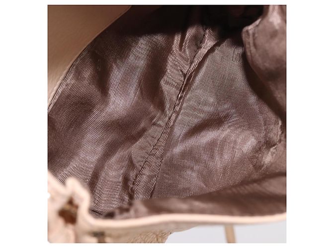 Chloé Borsa Chloe Lily in Pelle 2way Beige Oro Auth hk3885 D'oro - vista 11