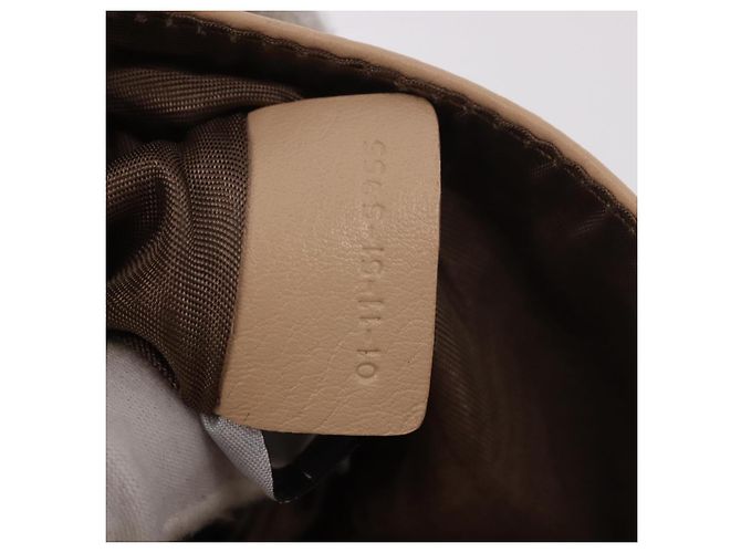 Chloé Borsa Chloe Lily in Pelle 2way Beige Oro Auth hk3885 D'oro - vista 12