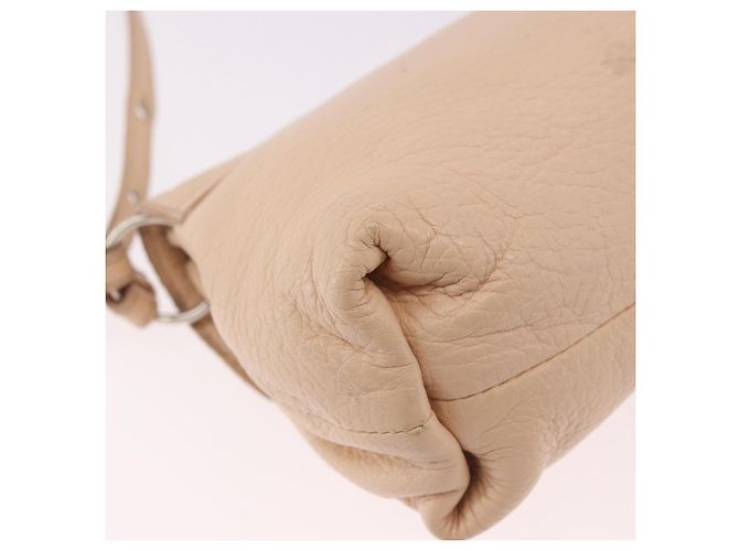Chloé Borsa Chloe Lily in Pelle 2way Beige Oro Auth hk3885 D'oro - vista 18